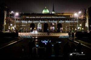 projektion, heldentor, wien