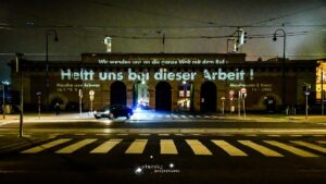 projektion, heldentor, wien