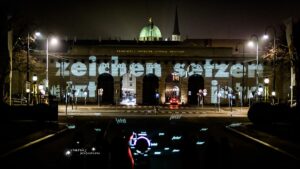 projektion, heldentor, wien