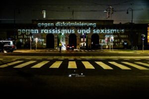 projektion, heldentor, wien