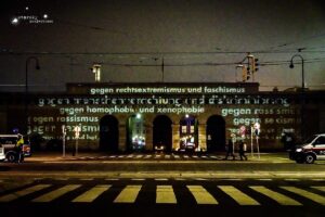 projektion, heldentor, wien