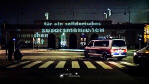projektion, heldentor, wien