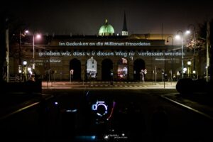 projektion, heldentor, wien