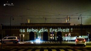 projektion, heldentor, wien